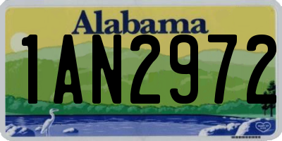 AL license plate 1AN2972