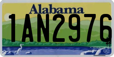 AL license plate 1AN2976