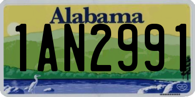 AL license plate 1AN2991