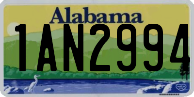 AL license plate 1AN2994