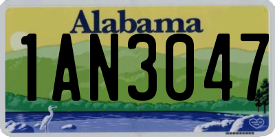 AL license plate 1AN3047