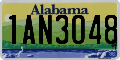 AL license plate 1AN3048