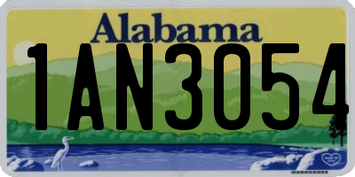 AL license plate 1AN3054