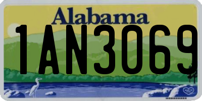 AL license plate 1AN3069