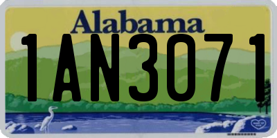 AL license plate 1AN3071