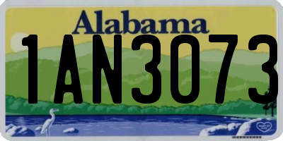 AL license plate 1AN3073