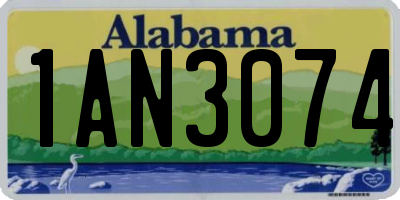 AL license plate 1AN3074