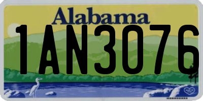 AL license plate 1AN3076