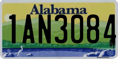 AL license plate 1AN3084