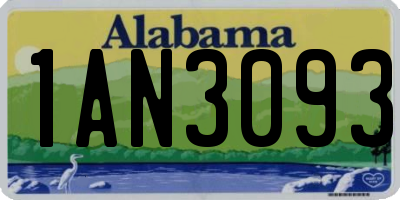 AL license plate 1AN3093