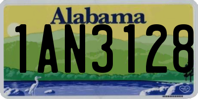 AL license plate 1AN3128