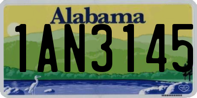 AL license plate 1AN3145