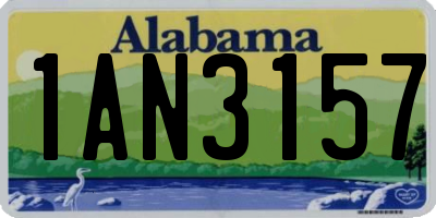 AL license plate 1AN3157
