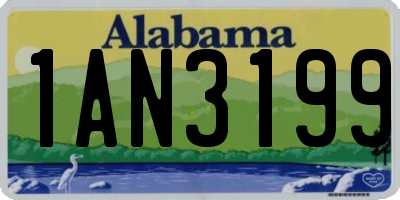 AL license plate 1AN3199