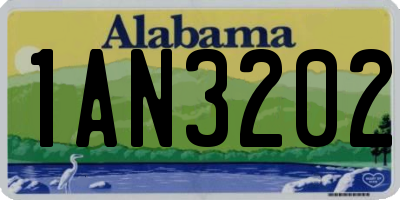 AL license plate 1AN3202