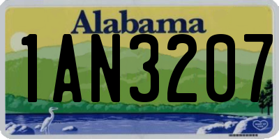 AL license plate 1AN3207