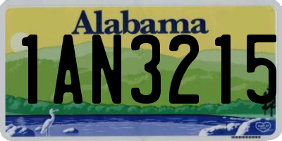 AL license plate 1AN3215
