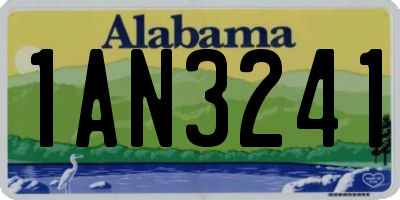 AL license plate 1AN3241
