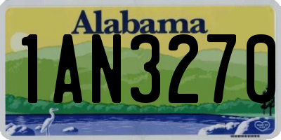 AL license plate 1AN3270