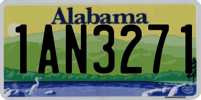 AL license plate 1AN3271
