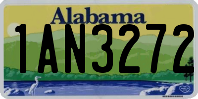 AL license plate 1AN3272