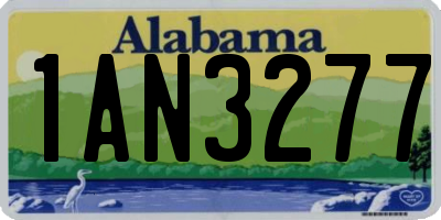 AL license plate 1AN3277