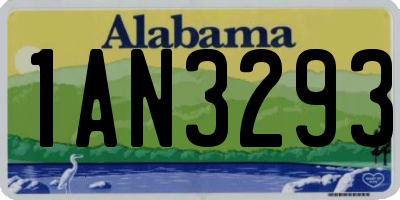 AL license plate 1AN3293