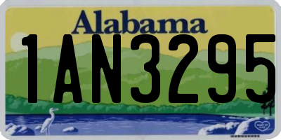 AL license plate 1AN3295