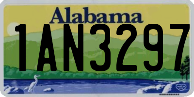 AL license plate 1AN3297