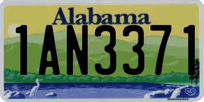 AL license plate 1AN3371