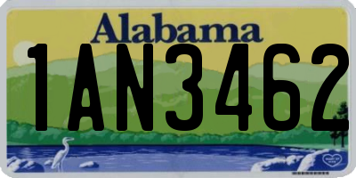 AL license plate 1AN3462