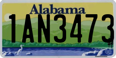 AL license plate 1AN3473