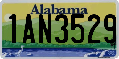 AL license plate 1AN3529