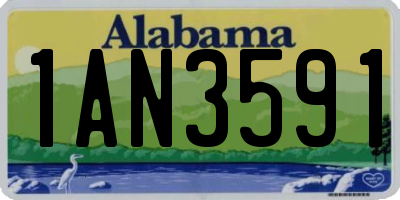 AL license plate 1AN3591