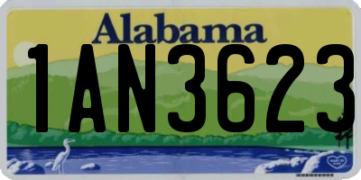 AL license plate 1AN3623
