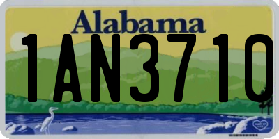 AL license plate 1AN3710