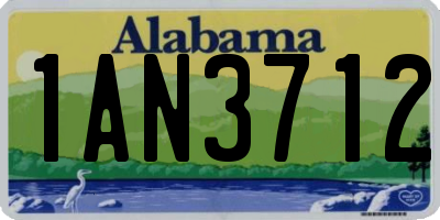 AL license plate 1AN3712