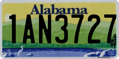AL license plate 1AN3727