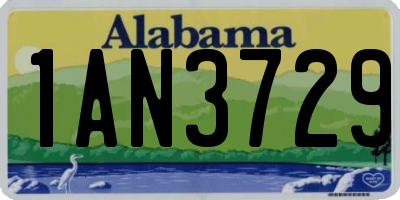 AL license plate 1AN3729