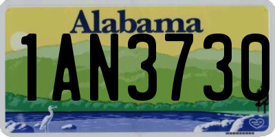 AL license plate 1AN3730