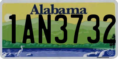 AL license plate 1AN3732