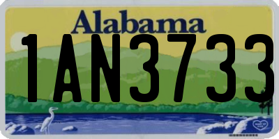 AL license plate 1AN3733