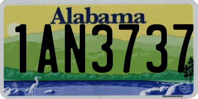 AL license plate 1AN3737
