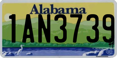AL license plate 1AN3739