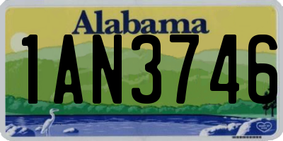 AL license plate 1AN3746