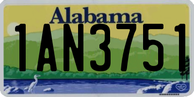 AL license plate 1AN3751