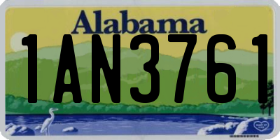 AL license plate 1AN3761