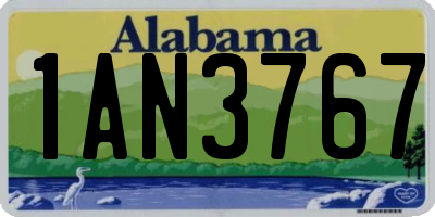 AL license plate 1AN3767