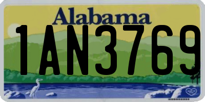 AL license plate 1AN3769