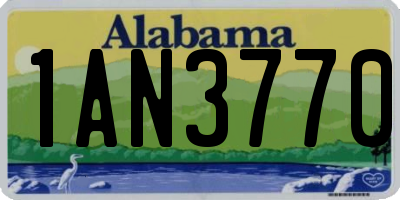 AL license plate 1AN3770